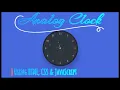 Real Time Analog Clock Using HTML CSS JavaScript