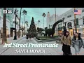 3rd Street Promenade Santa Monica - Walking Tour 4K Autumn 2025