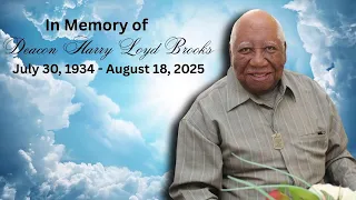 Funeral Services for Deacon Harry Lloyd Brooks