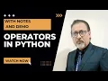 operators in python class 11 12 cbse and other computer science courses