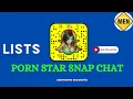 Porn Star Snap Chat Account User Names