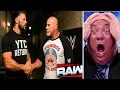 Paul Heyman in PANIC AFTER Roman Reigns MEETS Goldberg Backstage on RAW