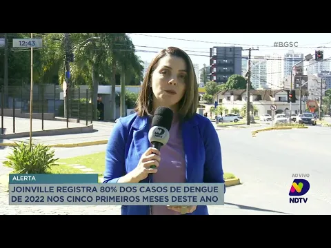 Joinville registra 80% dos casos de dengue de 2022 nos cinco primeiros meses deste ano