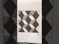 How to draw geometric square drawing