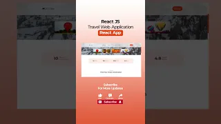 React JS Tutorial - TRAVEL WEB APPLICATION Download Full Source Code