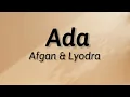 Lagu Ada - Afgan \u0026 Lyodra | Lyrics / Lirik