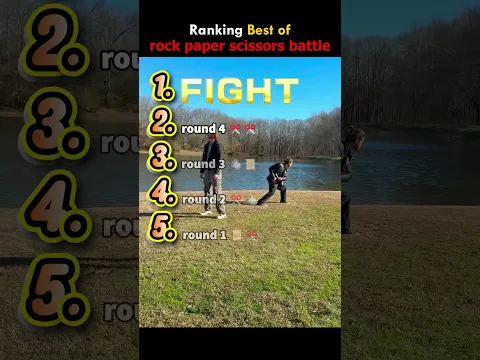 Ranking best of rock paper scissors battle