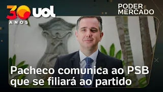 Pacheco comunica ao PSB que se filiará ao partido nesta quarta-feira em Brasília