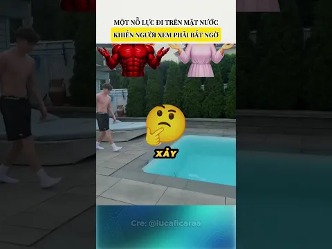 Một nỗ lực đi trên mặt nước khiến người xem phải bất ngờ #giaitri #kienthuc