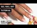 Pink White Ombre Gel Manicure For Beginners Gel Nail Art Tutorial Gelous Gel Nail Polish