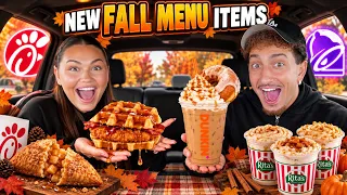 TRYING NEW MENU ITEMS FROM FAST FOOD RESTAURANTS!! *FALL SEASON*