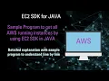 AWS SDK for JAVA How to fetch instances by using SDK in JAVA