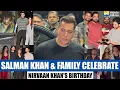 Lagu Salman Khan, Arbaaz-Sshura, Alizeh, Salim Khan, Aayush, Arhaan, Ahaan at Nirvaan Khan's B'day Bash