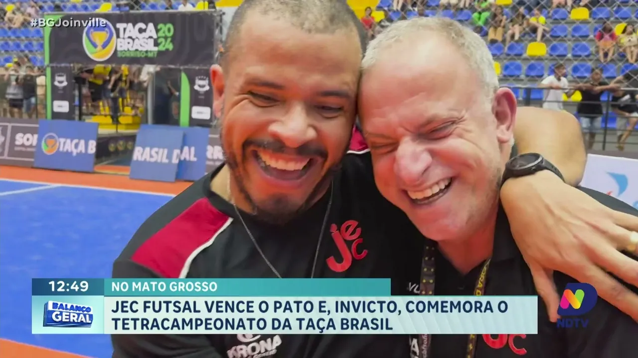 No Mato Grosso: JEC Futsal vence o Pato e, invicto, comemora o tetracampeonato da Taça Brasil