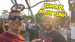 SUNDAY CROWDS at Six Flags New England Fright Fest Merch 2023