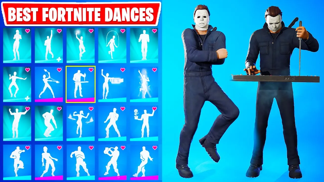 MICHAEL MYERS Skin Showcase with Best Fornite Dances (Live From Haddonfield, Fortnitemares 2023)