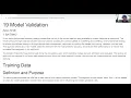 19 Model Validation