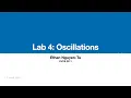 PHYS2211 Lab 4 Oscillations