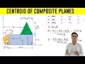 How to find Centroid of an Composite Plane Problem 4