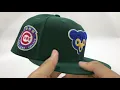 Chicago Cubs 1962 All Star Game New Era 59Fifty Fitted Hat Dark Green Pink Under Brim
