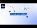 Trending Opening Motion Graphic in After Effects NO PLUGINS