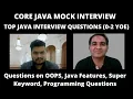 Testing Mock Interview Java Mock Interview For Freshers