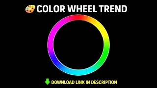 Color Wheel Trend Template color wheel black screen overlay Viral Editing Trend