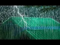 Download Lagu 😴 Sleep Fast with Intense Rain \u0026 Thunder Echoes on Rusty Tin Roof in the Dark Forest | ASMR