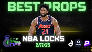 PRIZEPICKS NBA TODAY | BEST 5 BETS | TUESDAY 2/11/25 | BONUS BET 🔥