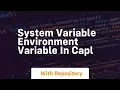 system variable environment variable in capl