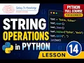 String Operations in Python Python Full Course for Beginners Lesson 14