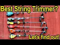 Best String Trimmer Battery Powered EGO Milwaukee DeWalt Ryobi Kobalt Makita Atlas ECHO