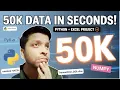 Generate 50 000 Sample Data Records in Python Pandas NumPy Project Using Random