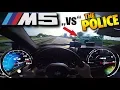 Download Lagu POLICE smoked at 310km/h (192 MPH) by BMW M5 F90 on German Autobahn ✔