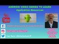 String Dimensional and Color Resources in Android