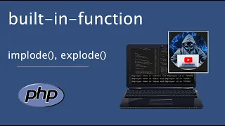 lesson 2 built-in-function in PHP in Arabic implode explode