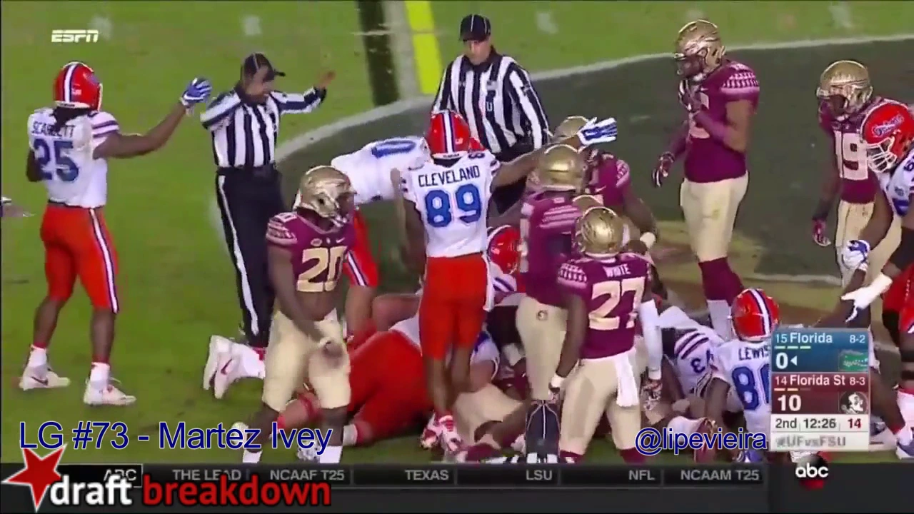 Martez Ivey vs FSU 2016