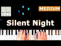 Silent Night - Piano Tutorial MEDIUM