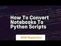 How to convert notebooks to python scripts