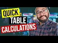 Tableau - Quick Table Calculations Running Total Difference and Moving Average
