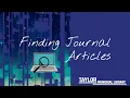 Finding Journal Articles in a Database