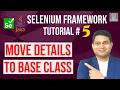 Selenium Framework Tutorial - Move Common Details to Base Class