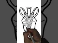 How to Draw Animals Zebra Drawing and Coloring for Kids