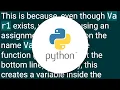 Python 3 UnboundLocalError local variable referenced before assignment