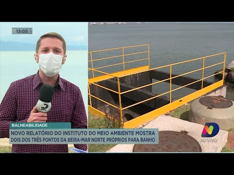 Novo relatório do IMA mostra dois dos três pontos da Beira-Mar Norte próprios para banho
