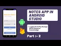 Notes app Android tutorial UI design Part - 2 Notes app using android studio Tech Projects