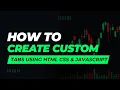 How to create custom tabs using html css and javascript