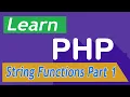 PHP Tutorial - 29 String Functions Part 1