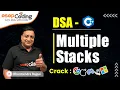 Multiple Stacks Two Stacks in an Array DSA - C