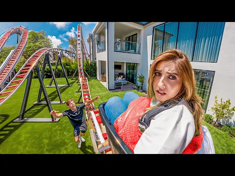 Download MP3 I Built a Rollercoaster in my House! ft/ Ben Azelart